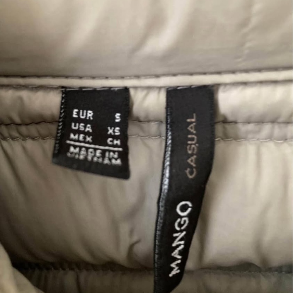 Mango lightweight down filled jacket - Taupe- size S - Picture 5 of 6